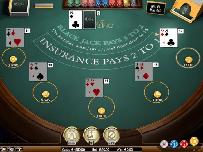 Online blackjack play place where